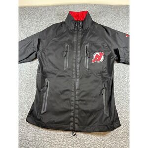 New Jersey Devils NHL Fanatics Authentic Pro Full Zip Jacket Black Mens Medium